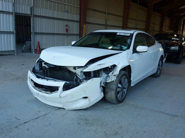 1HGCS12889A001213 - 2009 HONDA ACCORD EXL WHITE photo 2