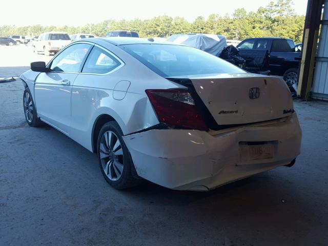 1HGCS12889A001213 - 2009 HONDA ACCORD EXL WHITE photo 3