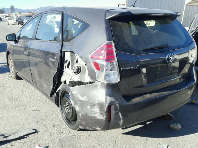 JTDZN3EU7GJ055183 - 2016 TOYOTA PRIUS V CHARCOAL photo 3