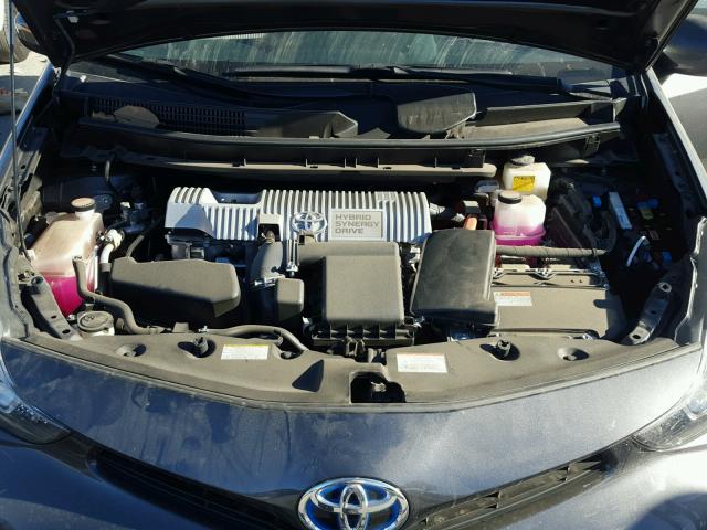 JTDZN3EU7GJ055183 - 2016 TOYOTA PRIUS V CHARCOAL photo 7