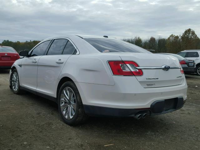 1FAHP2FW0BG157114 - 2011 FORD TAURUS LIM WHITE photo 3