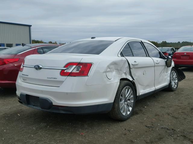 1FAHP2FW0BG157114 - 2011 FORD TAURUS LIM WHITE photo 4