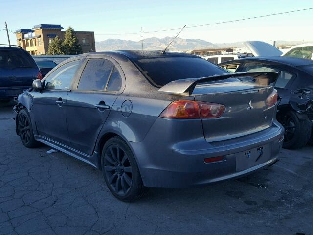 JA3AU86U78U024137 - 2008 MITSUBISHI LANCER GTS GRAY photo 3