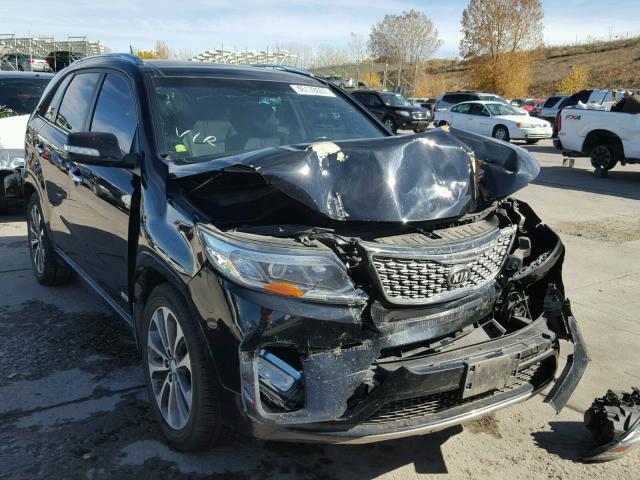 5XYKWDA7XEG434972 - 2014 KIA SORENTO BLACK photo 1