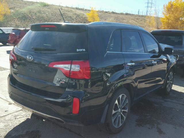 5XYKWDA7XEG434972 - 2014 KIA SORENTO BLACK photo 4