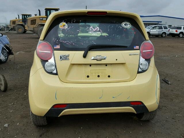 KL8CB6S99DC542572 - 2013 CHEVROLET SPARK LS YELLOW photo 10