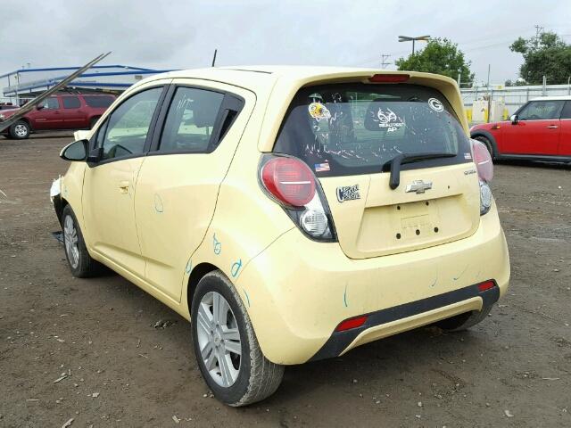 KL8CB6S99DC542572 - 2013 CHEVROLET SPARK LS YELLOW photo 3