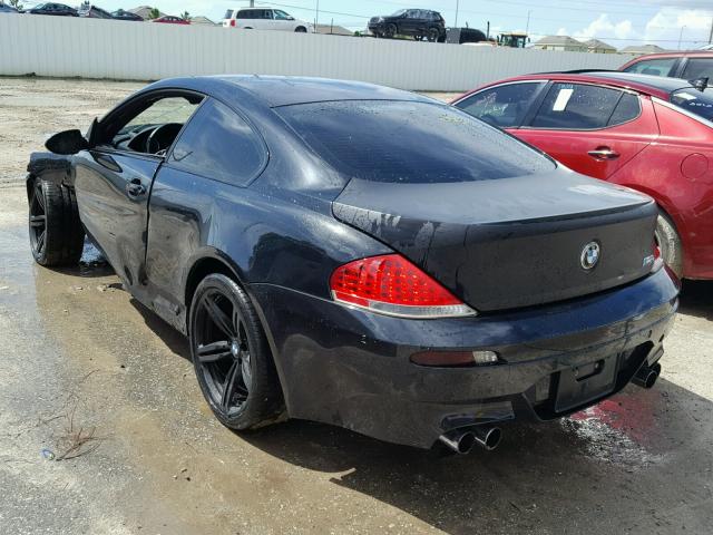 WBSEH93557B798951 - 2007 BMW M6 BLACK photo 3