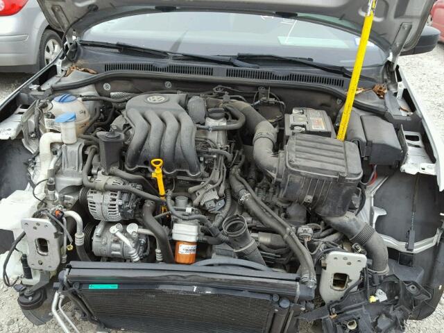 3VW2K7AJ5CM316592 - 2012 VOLKSWAGEN JETTA BASE SILVER photo 7