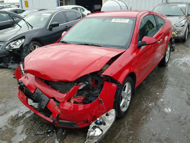 1G1AT18H497190135 - 2009 CHEVROLET COBALT RED photo 2