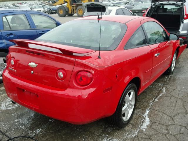 1G1AT18H497190135 - 2009 CHEVROLET COBALT RED photo 4