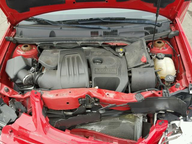 1G1AT18H497190135 - 2009 CHEVROLET COBALT RED photo 7