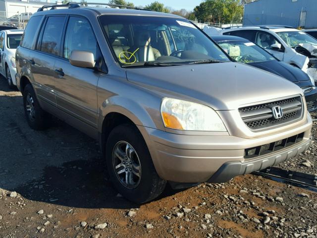 2HKYF18574H578984 - 2004 HONDA PILOT EXL GOLD photo 1