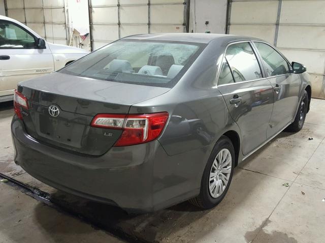 4T1BF1FKXDU692851 - 2013 TOYOTA CAMRY L GRAY photo 4