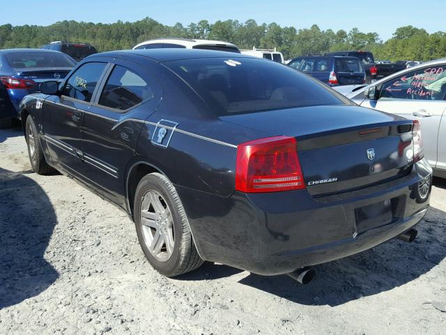 2B3KA43G46H426141 - 2006 DODGE CHARGER SE BLACK photo 3