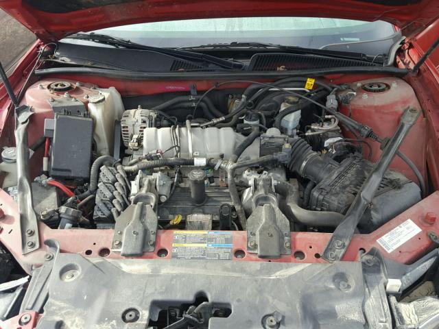 2G4WC582981343096 - 2008 BUICK LACROSSE C RED photo 7