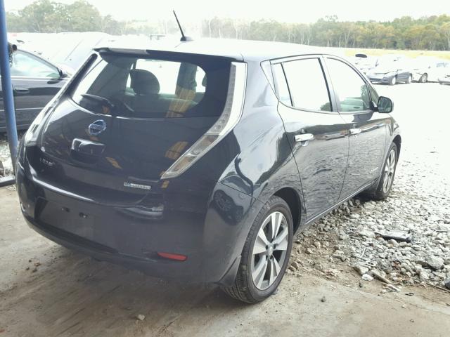 1N4AZ0CP8FC332400 - 2015 NISSAN LEAF S BLACK photo 4