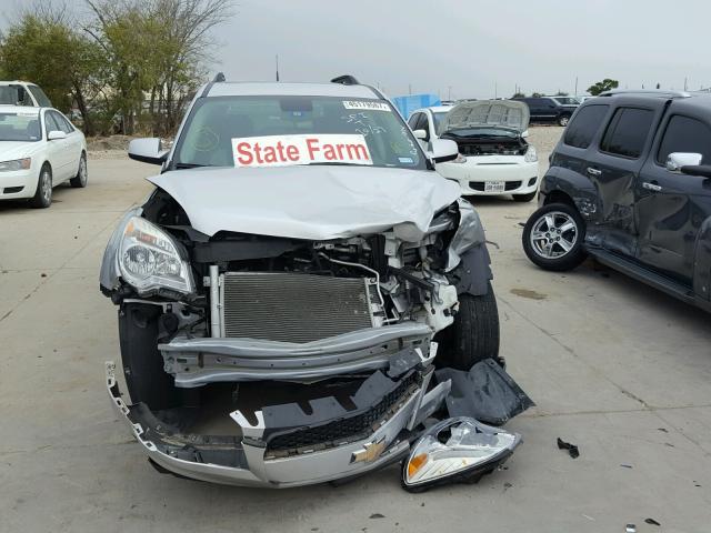 2GNALDEK2C6360225 - 2012 CHEVROLET EQUINOX LT SILVER photo 9