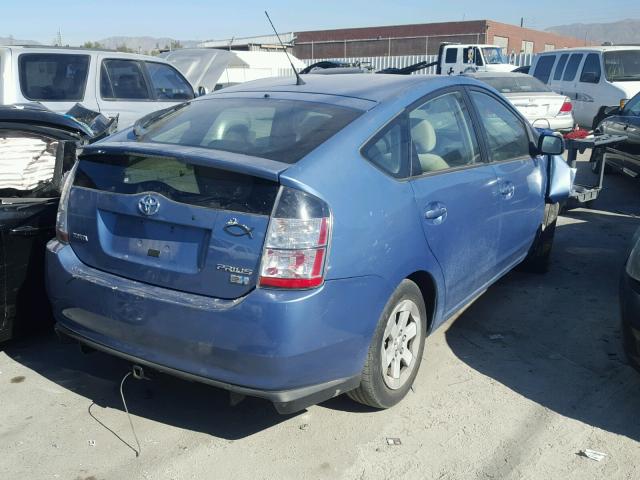 JTDKB20U467513138 - 2006 TOYOTA PRIUS BLUE photo 4