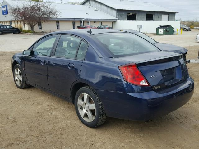 1G8AL58F57Z118174 - 2007 SATURN ION LEVEL BLUE photo 3