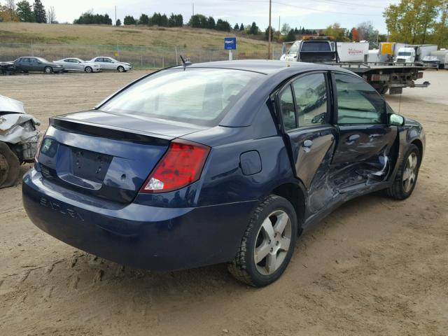 1G8AL58F57Z118174 - 2007 SATURN ION LEVEL BLUE photo 4