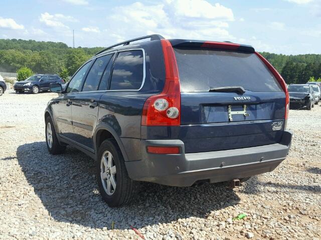 YV1CY59H041077747 - 2004 VOLVO XC90 BLUE photo 3