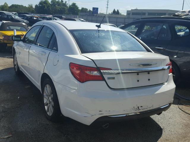 1C3CCBBG7DN704199 - 2013 CHRYSLER 200 TOURIN WHITE photo 3