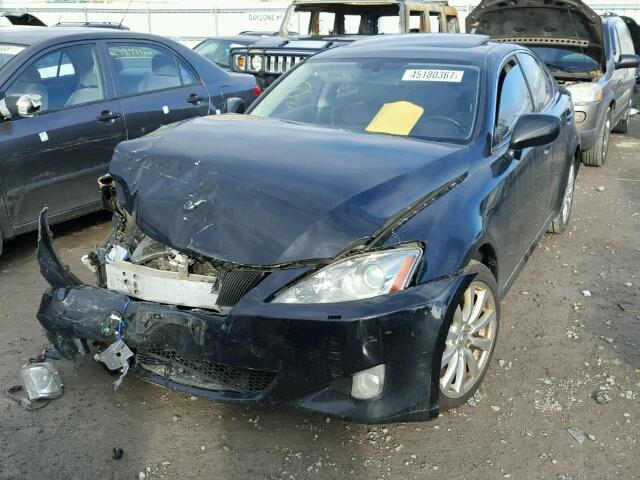 JTHCK262972009689 - 2007 LEXUS IS 250 BLACK photo 2