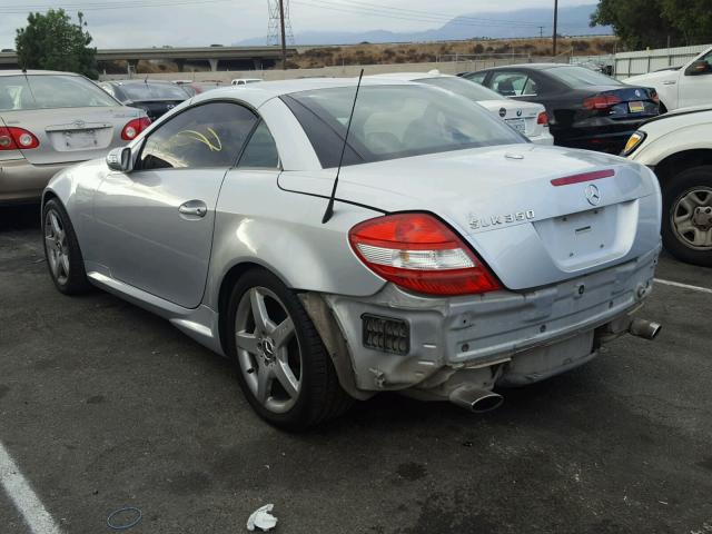 WDBWK56F86F095067 - 2006 MERCEDES-BENZ SLK 350 SILVER photo 3