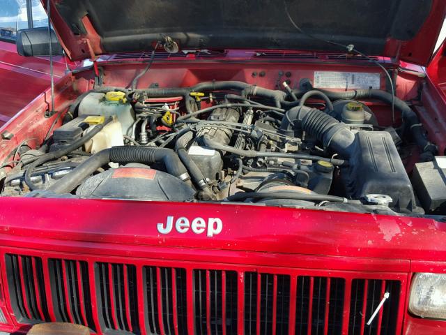 1J4FJ68S9TL333116 - 1996 JEEP CHEROKEE S RED photo 7