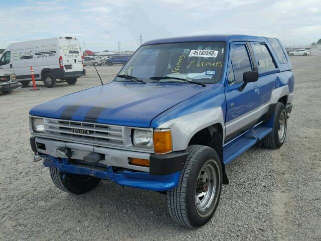 JT4RN62D1G0065607 - 1986 TOYOTA 4RUNNER RN BLUE photo 2