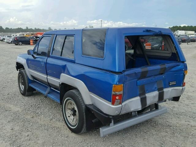 JT4RN62D1G0065607 - 1986 TOYOTA 4RUNNER RN BLUE photo 3