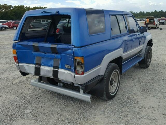 JT4RN62D1G0065607 - 1986 TOYOTA 4RUNNER RN BLUE photo 4