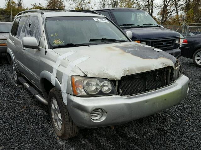 JTEHF21A630108031 - 2003 TOYOTA HIGHLANDER SILVER photo 1