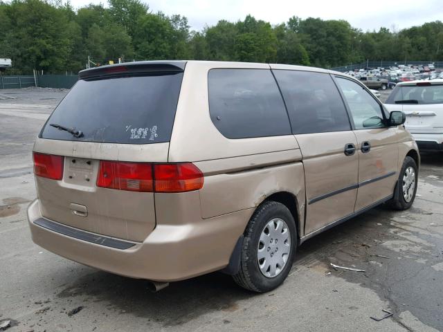 2HKRL1851YH534188 - 2000 HONDA ODYSSEY LX GOLD photo 4