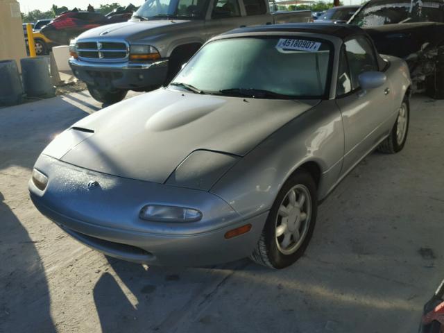 JM1NA3517M1239387 - 1991 MAZDA MX-5 MIATA SILVER photo 2