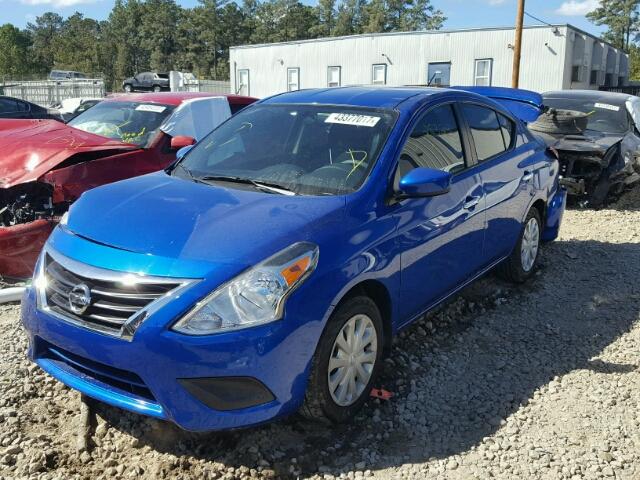 3N1CN7AP8GL805988 - 2016 NISSAN VERSA S BLUE photo 2