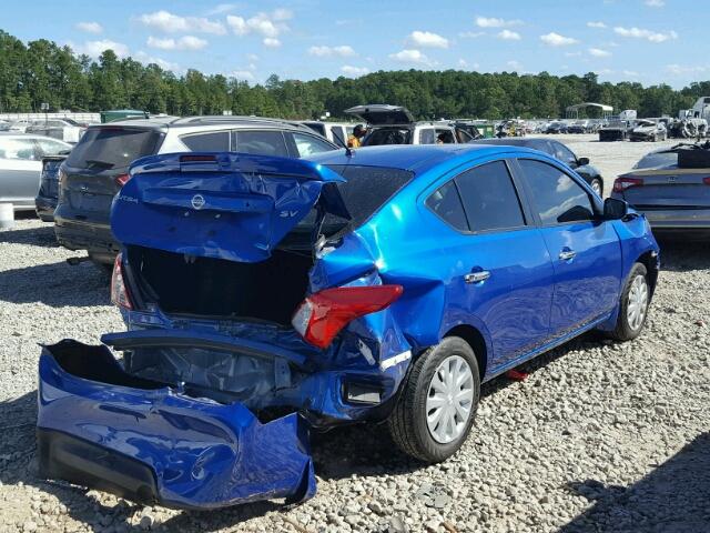 3N1CN7AP8GL805988 - 2016 NISSAN VERSA S BLUE photo 4