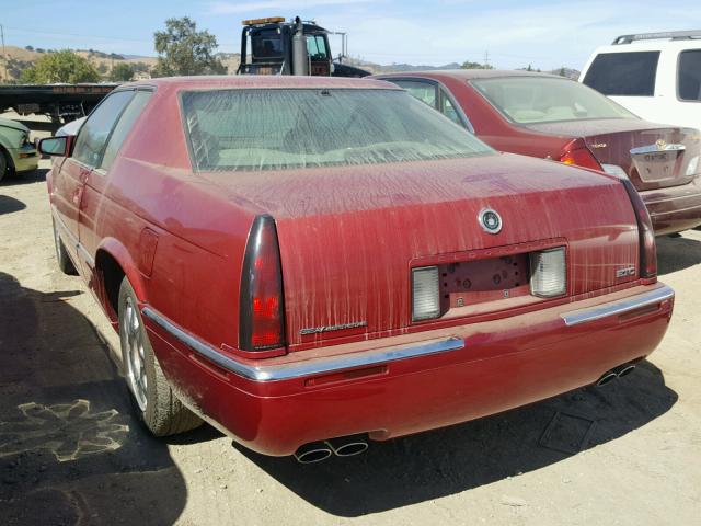 1G6ET1297XU605525 - 1999 CADILLAC ELDORADO T RED photo 3