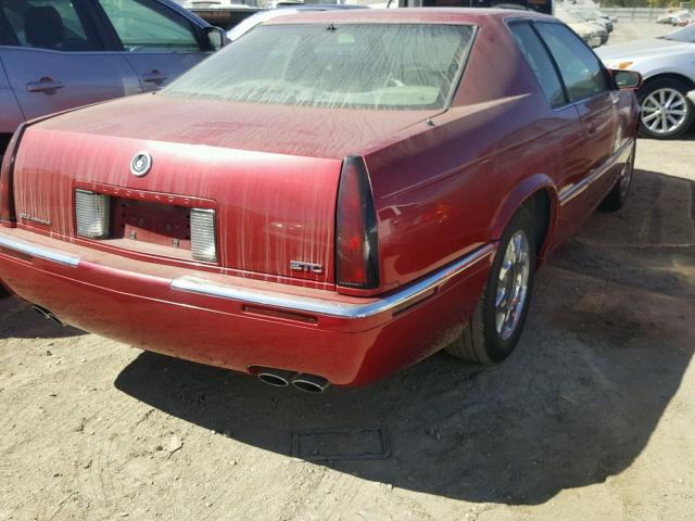 1G6ET1297XU605525 - 1999 CADILLAC ELDORADO T RED photo 4