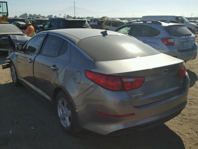 5XXGM4A73EG314074 - 2014 KIA OPTIMA LX GRAY photo 3