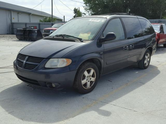 2D4GP44L67R271198 - 2007 DODGE GRAND CARA BLUE photo 2