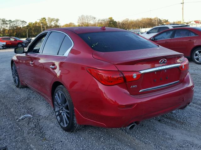 JN1FV7AR8HM871270 - 2017 INFINITI Q50 RED SP RED photo 3