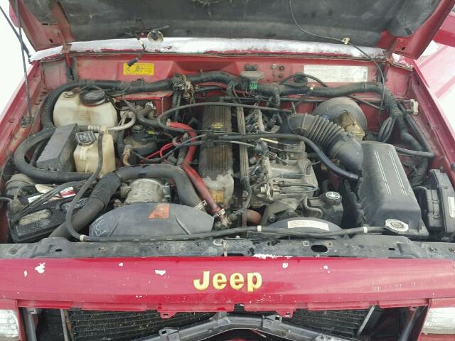 1J4FJ78S5NL165189 - 1992 JEEP CHEROKEE L RED photo 7