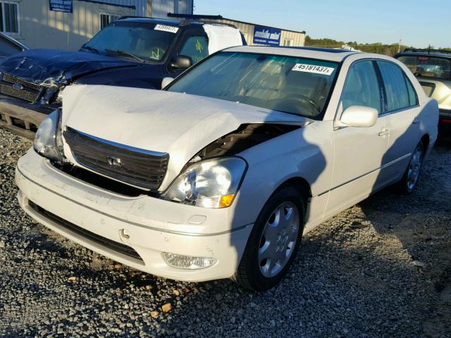 JTHBN30F830096222 - 2003 LEXUS LS WHITE photo 2