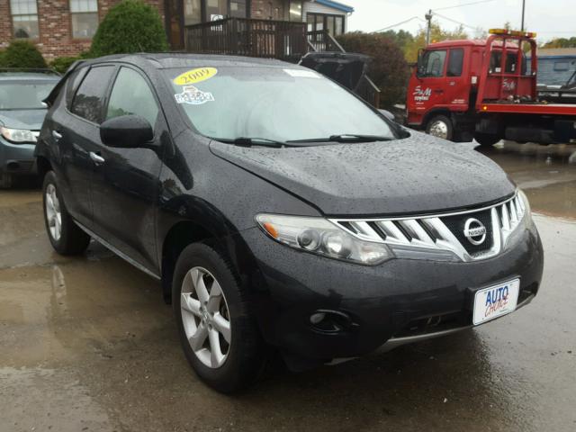 JN8AZ18W89W123634 - 2009 NISSAN MURANO BLACK photo 1