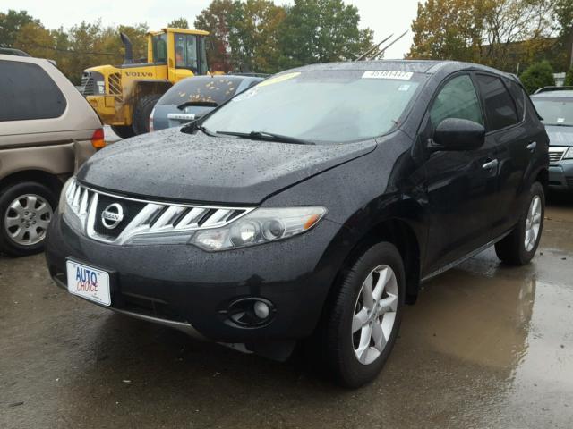 JN8AZ18W89W123634 - 2009 NISSAN MURANO BLACK photo 2