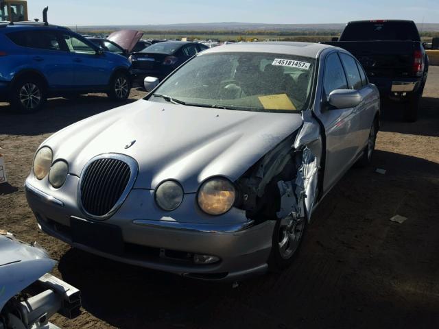 SAJDA01N82FM28618 - 2002 JAGUAR S-TYPE SILVER photo 2