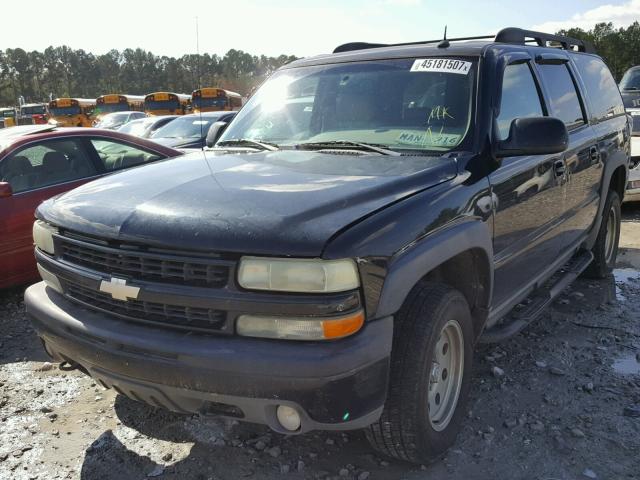 3GNFK16Z02G328590 - 2002 CHEVROLET SUBURBAN K BLACK photo 2