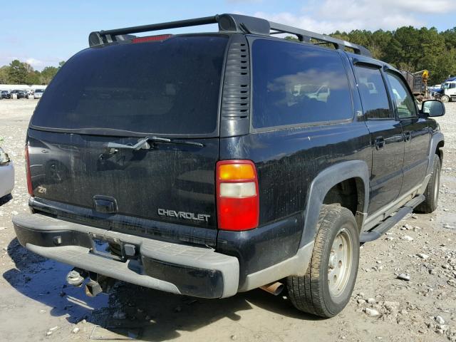 3GNFK16Z02G328590 - 2002 CHEVROLET SUBURBAN K BLACK photo 4